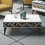 Hanah Home Conjunto de muebles de salón Line - White